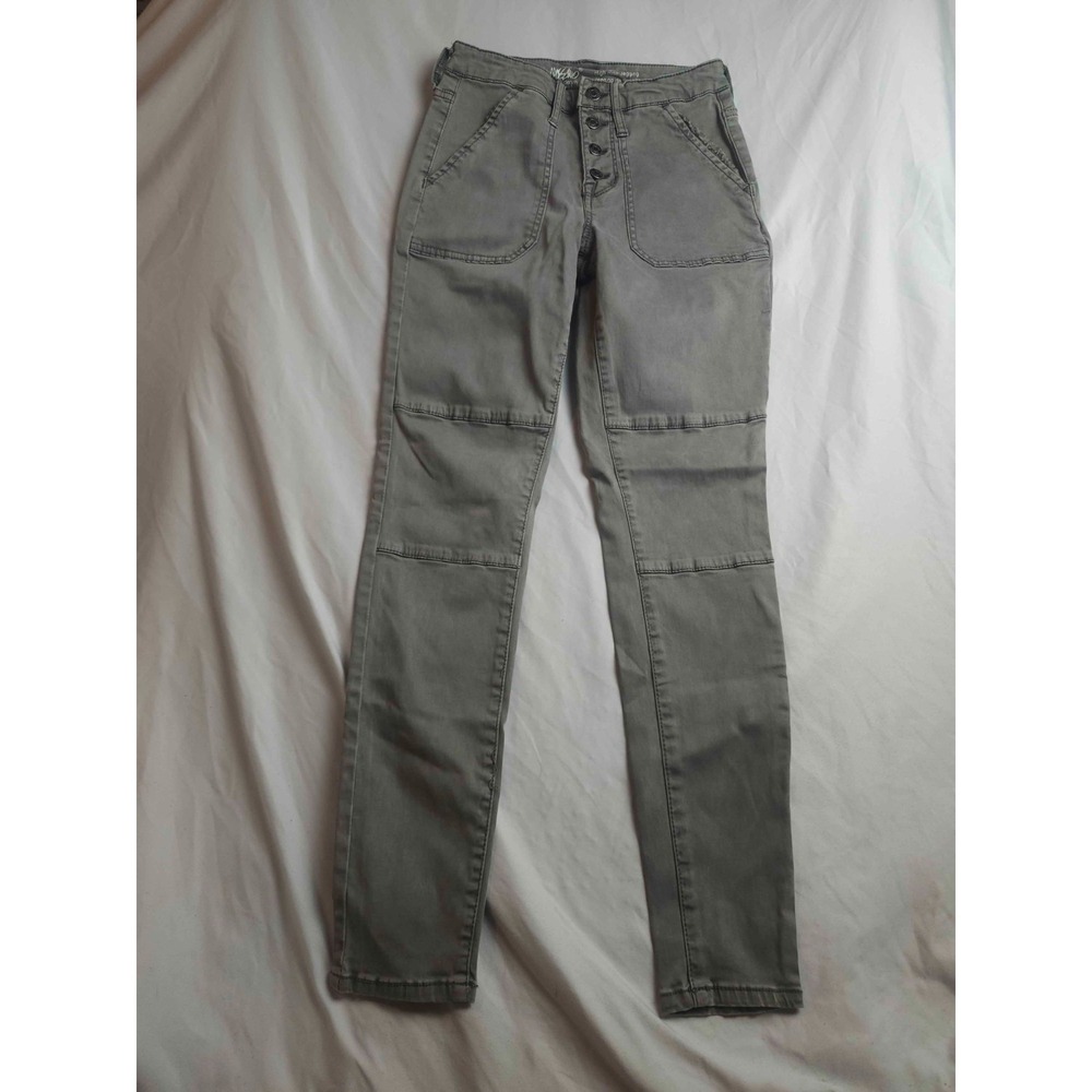 Mossimo Jegging Womens 0/25 Gray High-Rise Super Stretch Indie Sleaze 90s Chic